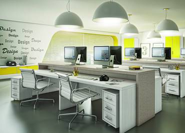 Móveis planejados para escritórios ou ambientes corporativos